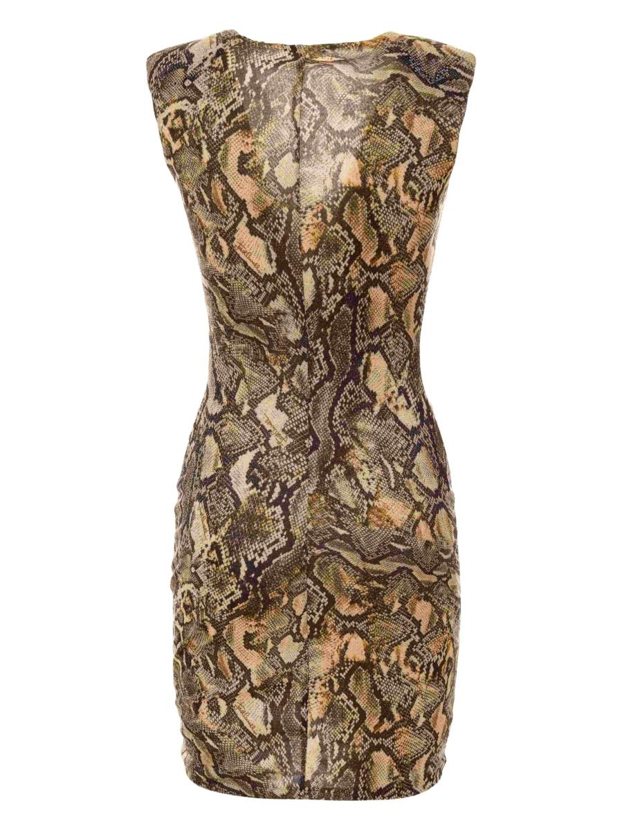 Just Cavalli Vestiti MINI DRESS JERSEY LUREX PRINT PYTON Multicolore 3