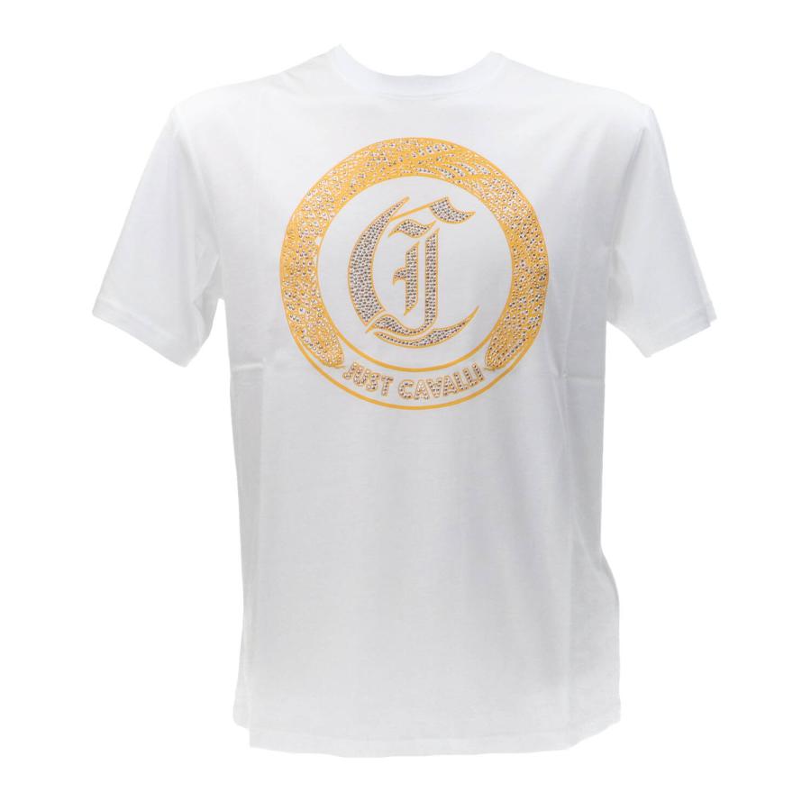 Just Cavalli T-shirt  CJ ROUND STUDS Bianco 1