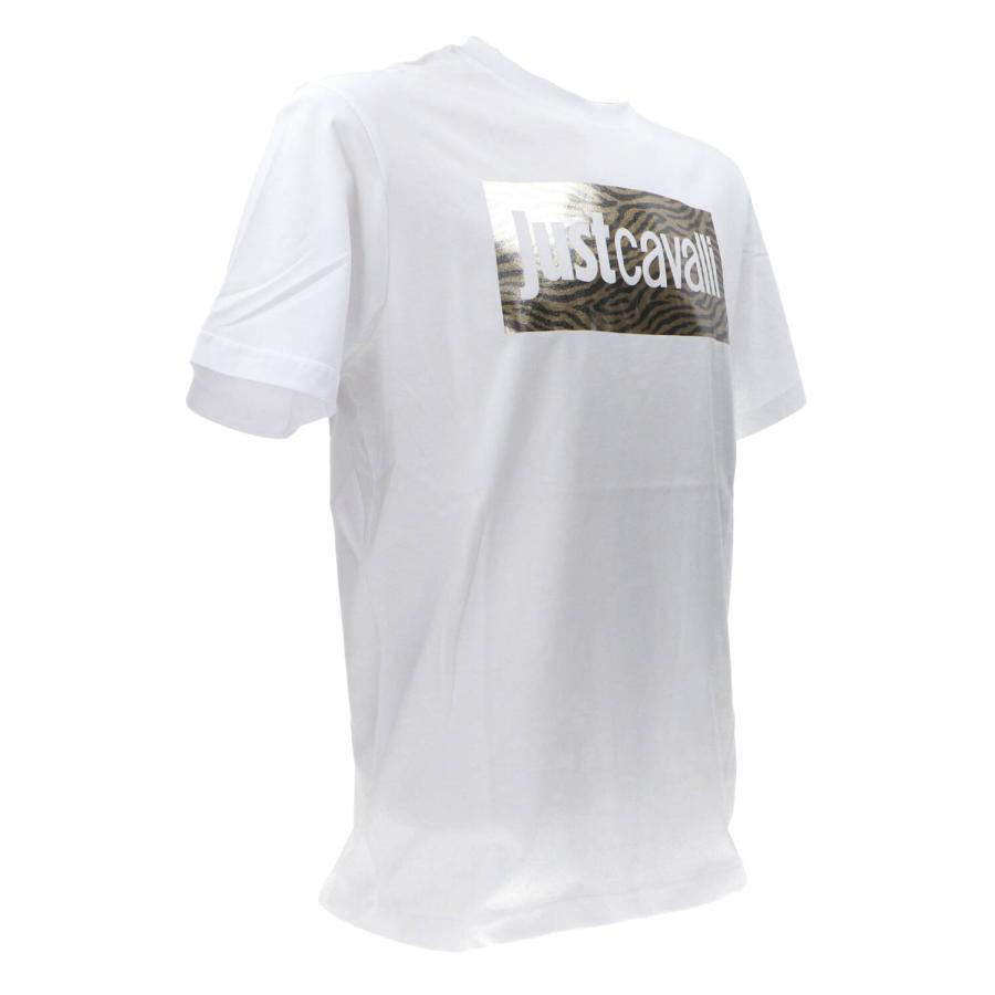 Just Cavalli T-shirt  LOGO LAMINA ZEBRA Bianco 2