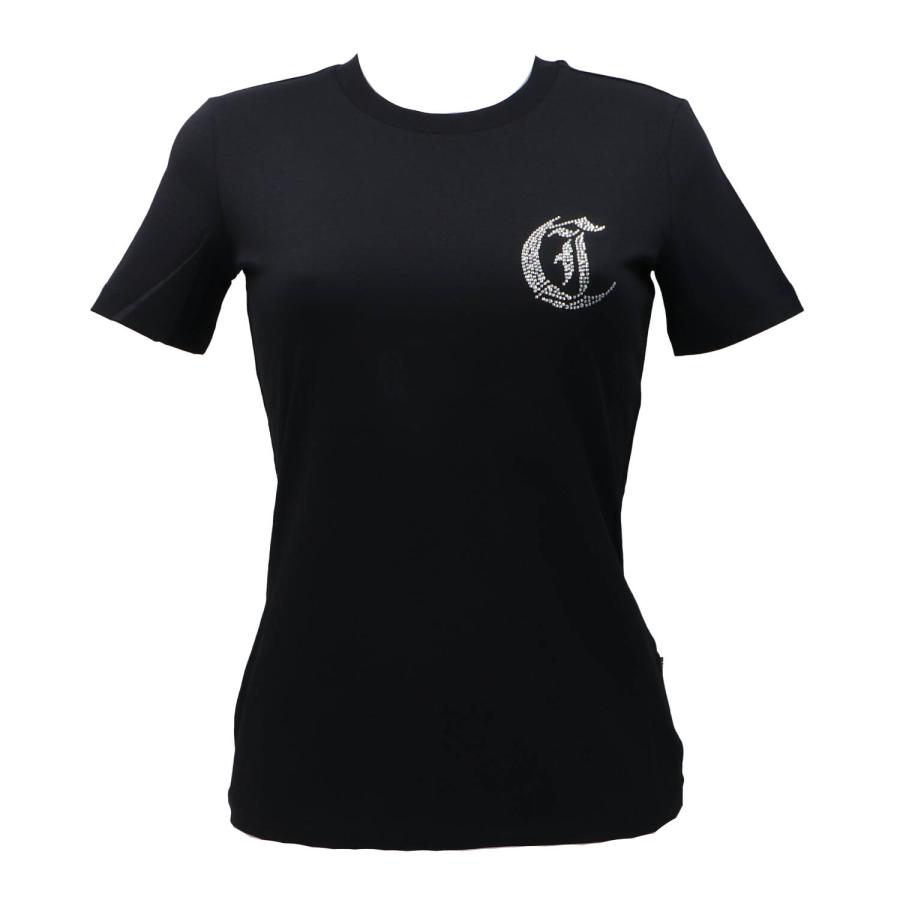 Just Cavalli T-shirt 78PAHE11 EMBLEM STRASS Nero 1