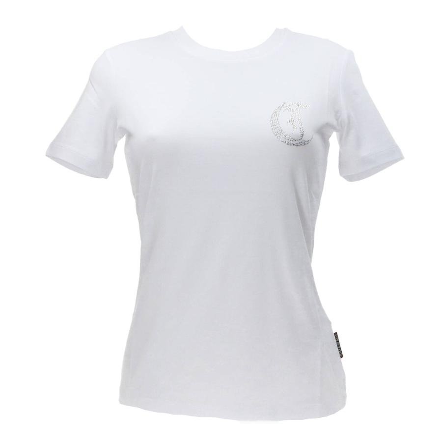 Just Cavalli T-shirt 78PAHE11 EMBLEM STRASS Bianco 1