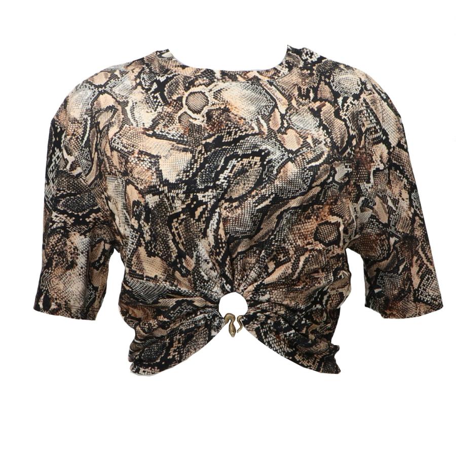 Just Cavalli Maglia 78PAHE01 PYTHON Nero Python 1