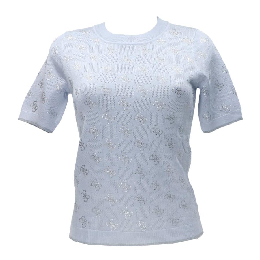 Guess Maglia ROSIE 4G RN SS SWTR Azzurro 1