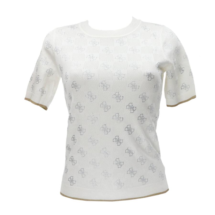 Guess Maglia ROSIE 4G RN SS SWTR Bianco 1