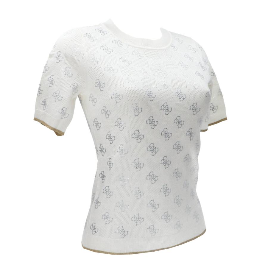Guess Maglia ROSIE 4G RN SS SWTR Bianco 2