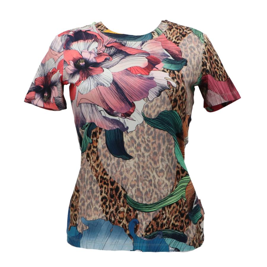 Just Cavalli T-shirt 611 JERSEY STRETCH ALLOVER Multicolore 1