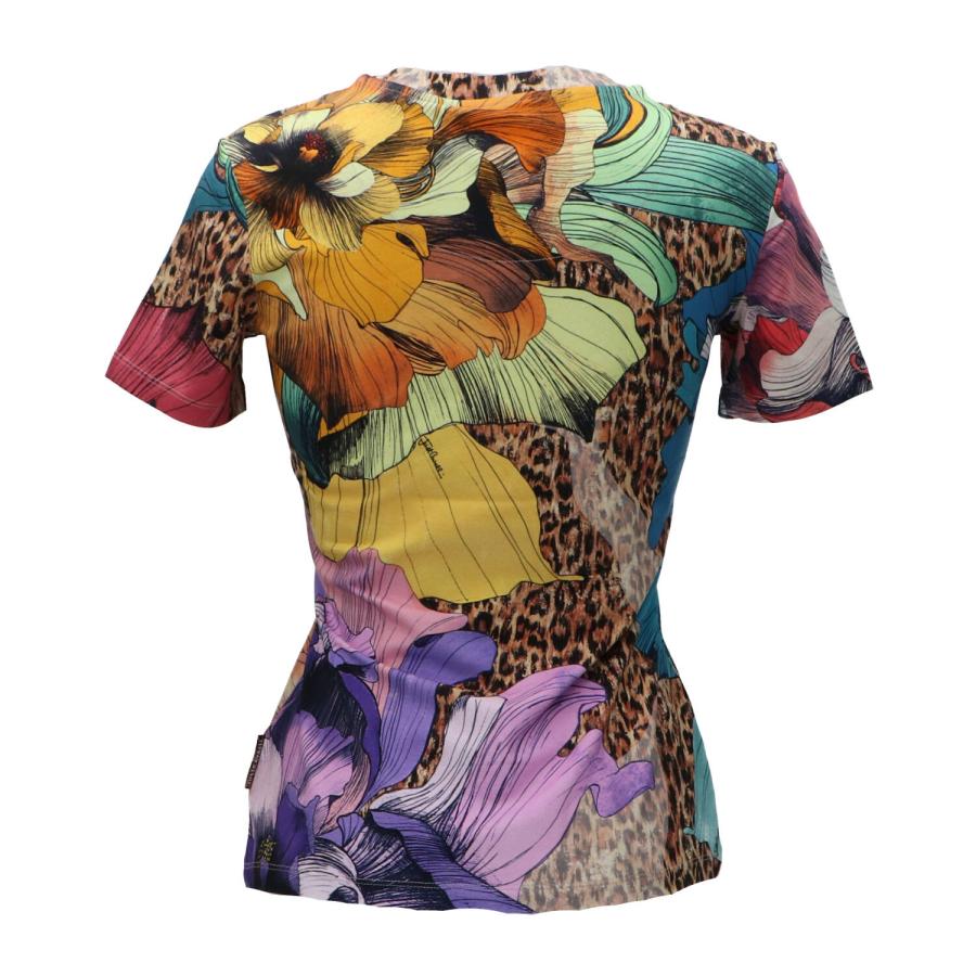 Just Cavalli T-shirt 611 JERSEY STRETCH ALLOVER Multicolore 3