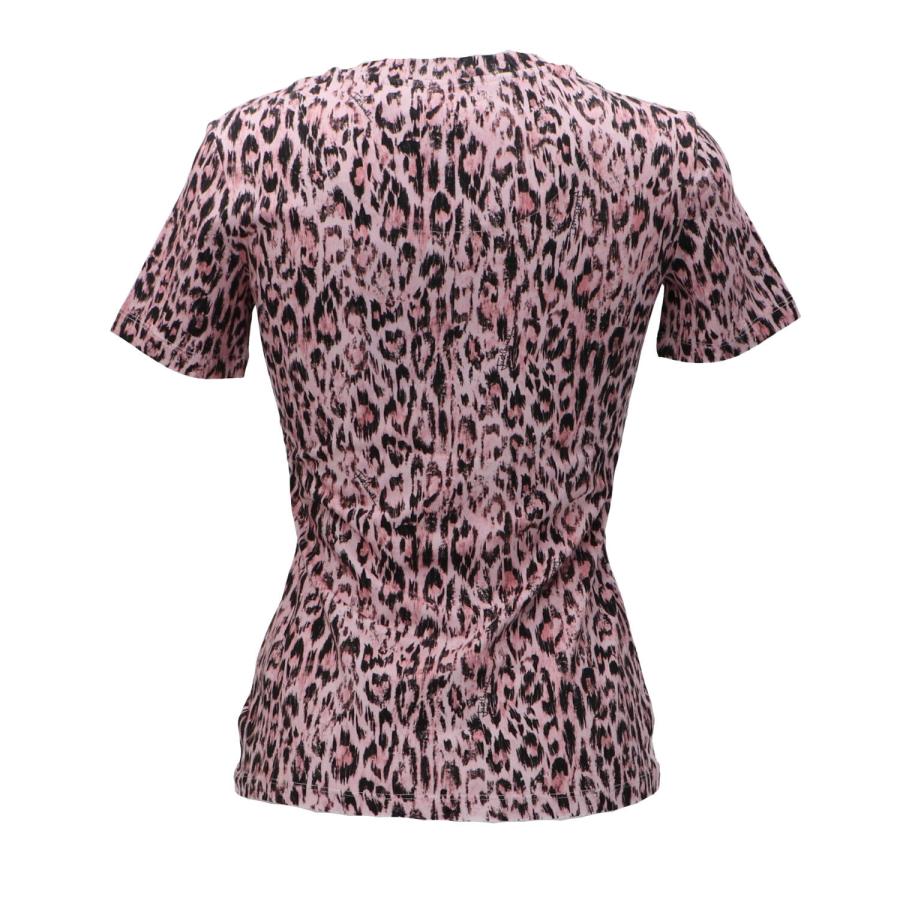 Just Cavalli T-shirt 611 JERSEY STRETCH ALLOVER Rosa 3
