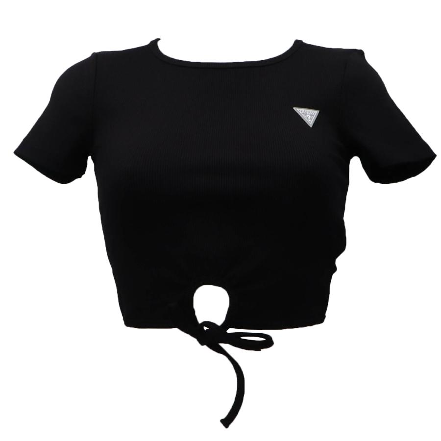 Guess Top CROCUS RIB ACTIVE SS  Nero 1