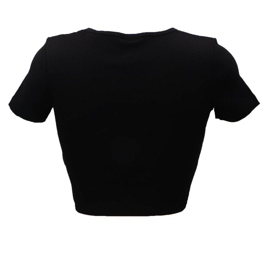 Guess Top CROCUS RIB ACTIVE SS  Nero 3