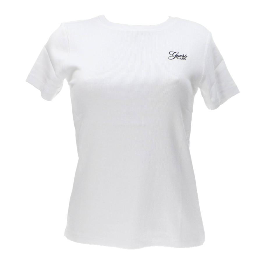 Guess T-shirt GJ SS CN EMBRO SLIM TOP Bianco 1