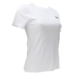 T-shirt GJ SS CN EMBRO SLIM TOP Bianco