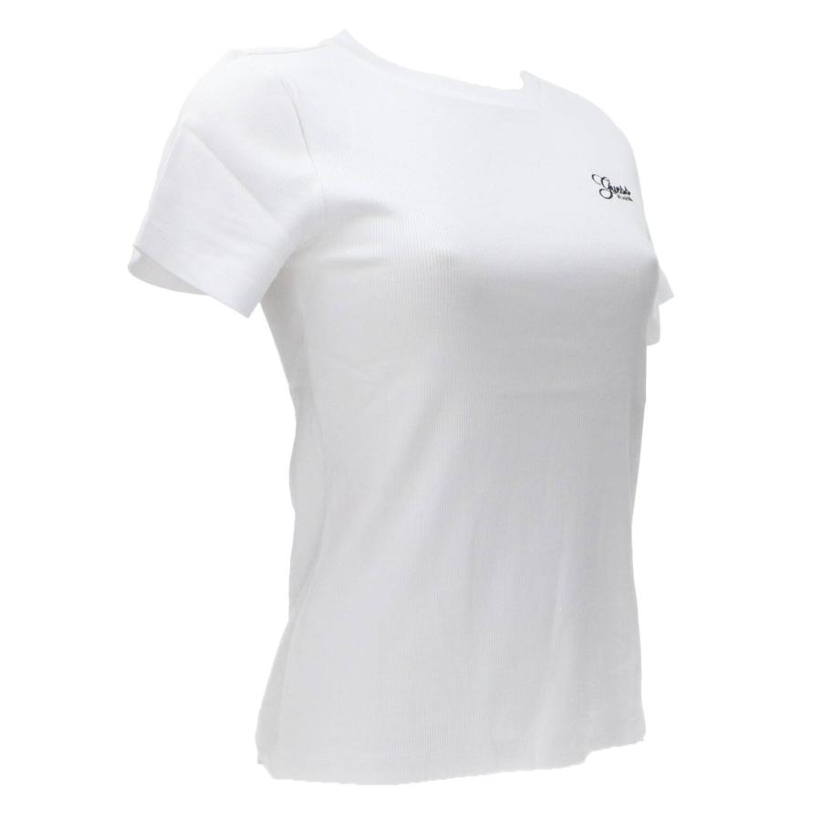 Guess T-shirt GJ SS CN EMBRO SLIM TOP Bianco 2