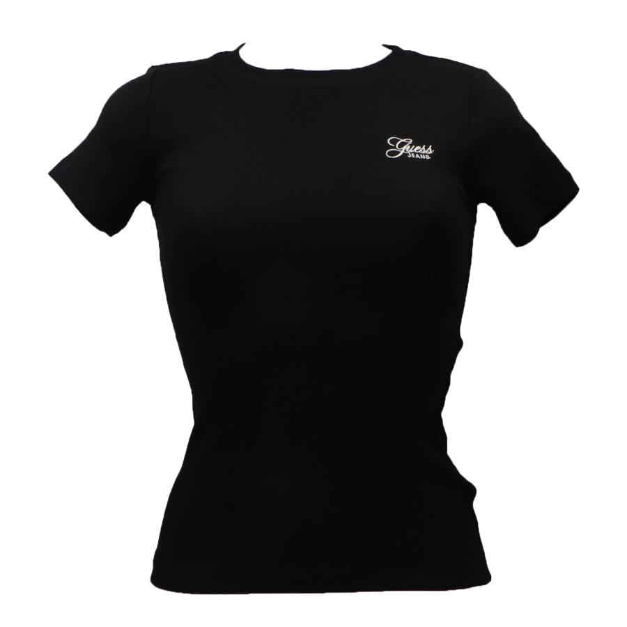 Guess T-shirt GJ SS CN EMBRO SLIM TOP Nero 1