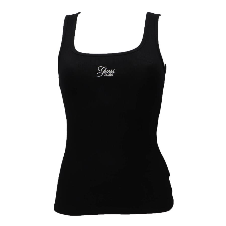 Guess Canotte GJ TANK TOP SLIM RIB EMBRO Nero 1