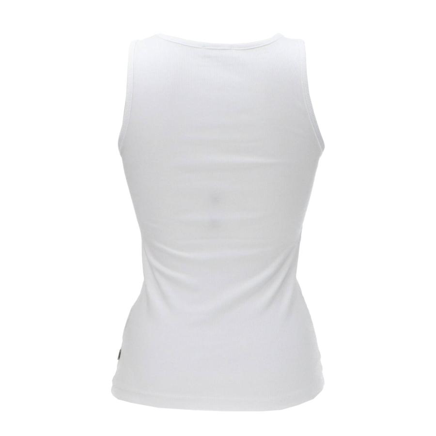 Guess Canotte GJ TANK TOP SLIM RIB EMBRO Bianco 3