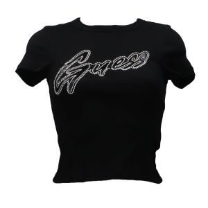 SS CN RIB LOGO TEE Nero