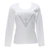 T-shirt LS CN SHINY TRIANGLE TEE Bianco