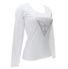 T-shirt LS CN SHINY TRIANGLE TEE Bianco