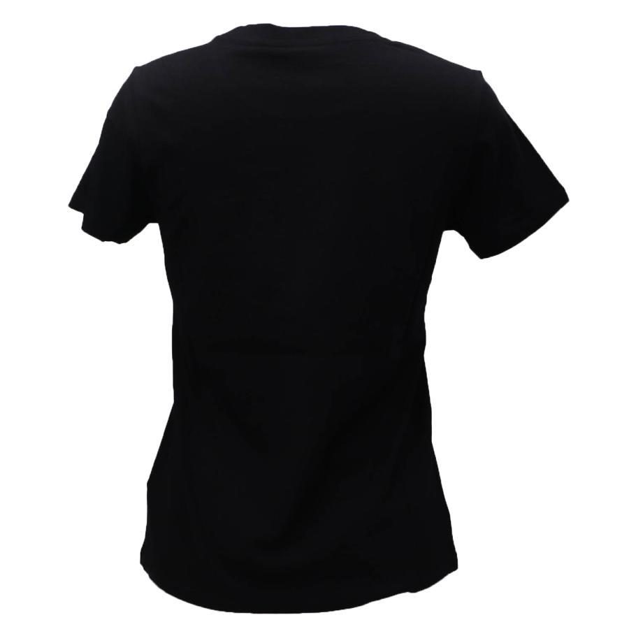 Guess T-shirt SS SCRIPT LACE LOGO EASY TEE Nero 3