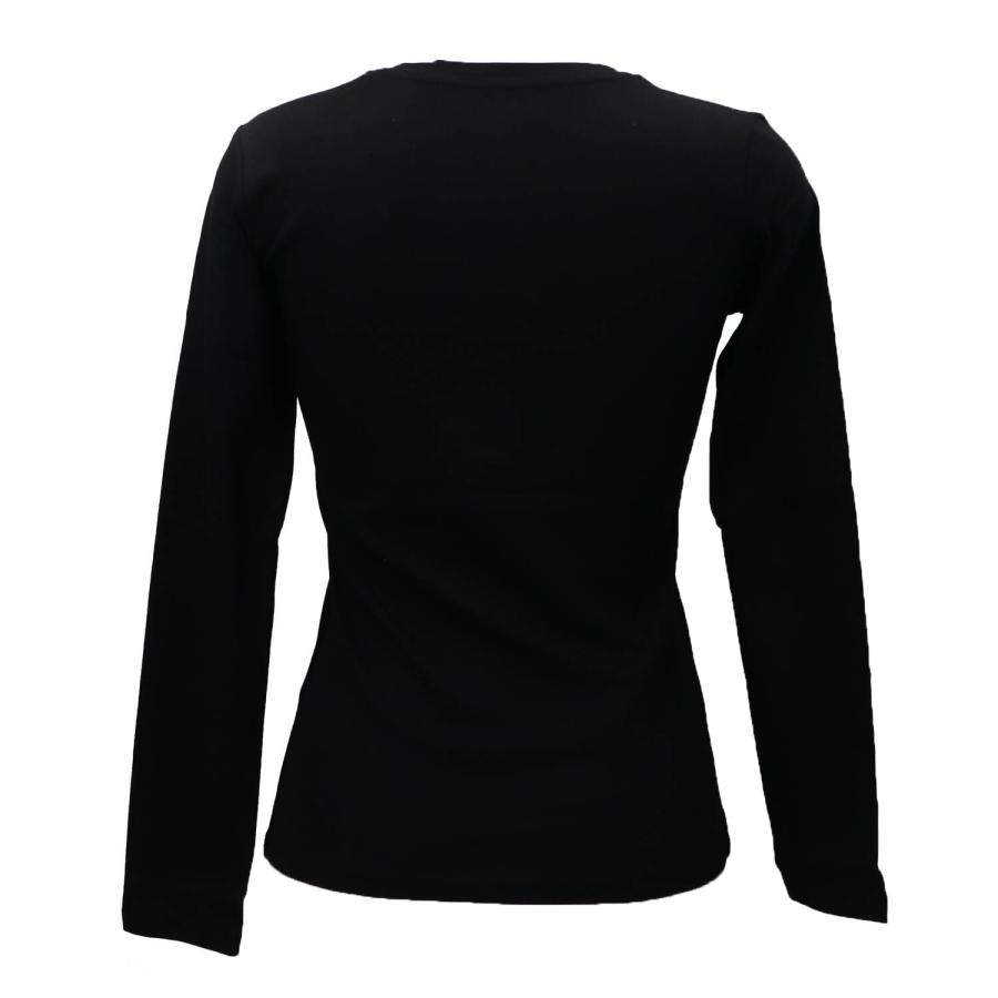 Guess T-shirt LS CN PYTHON LOGO TEE Nero 3