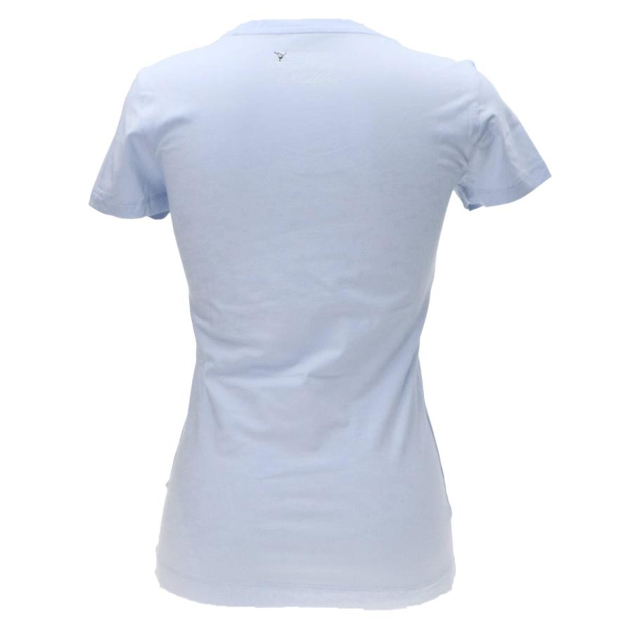 Guess T-shirt SS CN TRIANGLE FLOWER TEE Azzurro 3