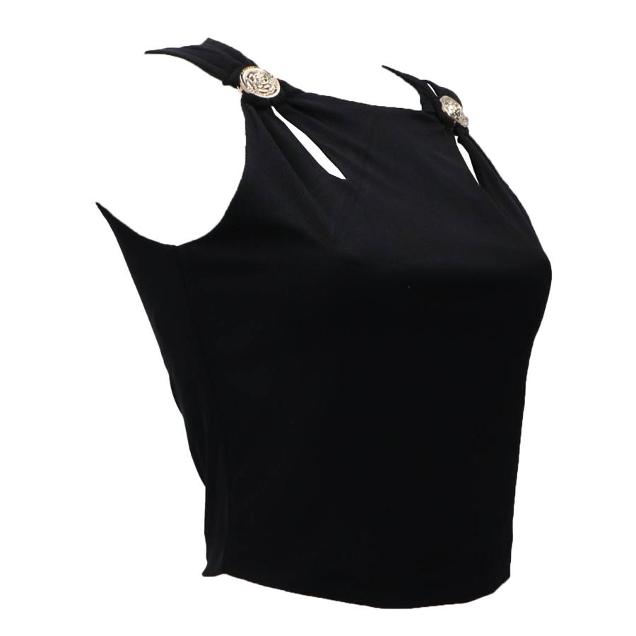Guess Top ZAMA CUT OUT DETAILS CROP  Nero 2