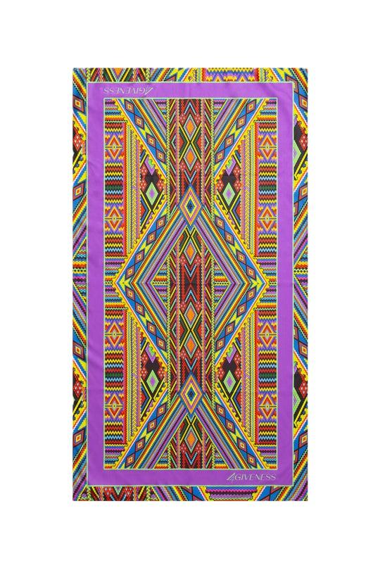 4giveness Telo mare  MICROFIBRA Viola Multicolore 2