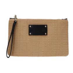 Pochette POCHETTE CAPRI Beige Nero