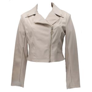 CLEMENCE PU LEATHER JACKET...