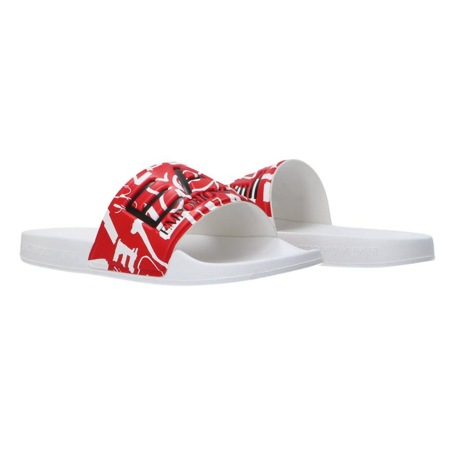 Emporio Armani Scarpe mare Beachwear Ea7 monogram Rosso 3