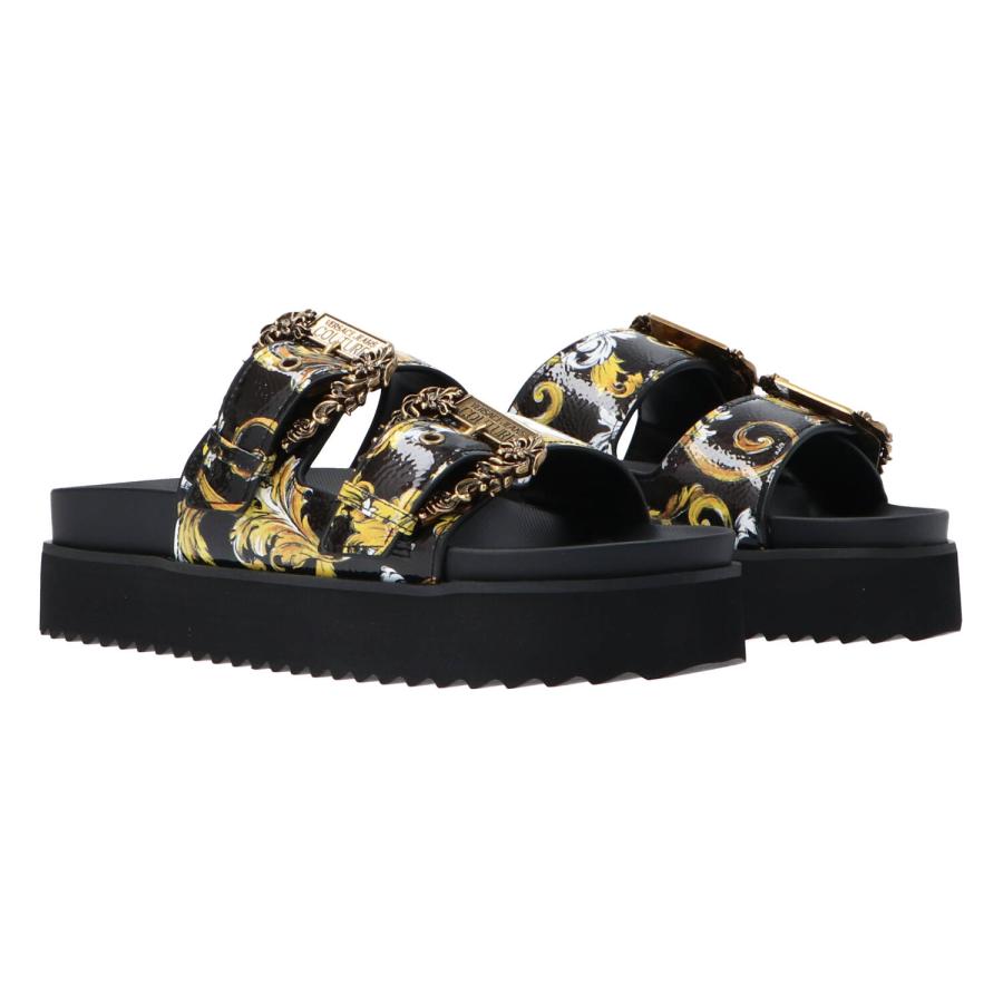 Versace Sandali FONDO ARIZONA DIS. SM1 Nero stampa 2
