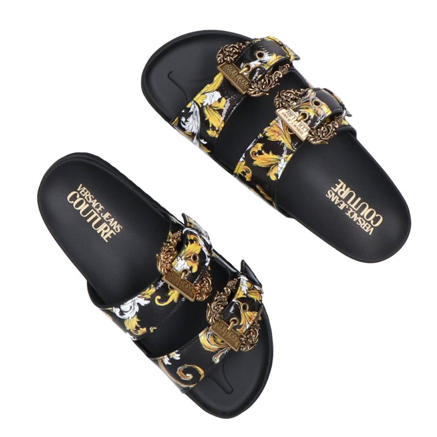 Versace Sandali FONDO ARIZONA DIS. SM1 Nero stampa 5