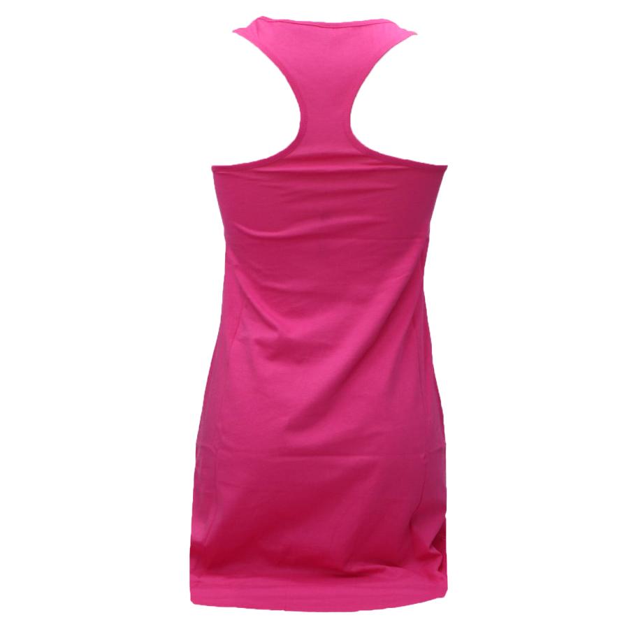 Guess Vestiti LOGO TANK TOP DRESS Fucsia 3