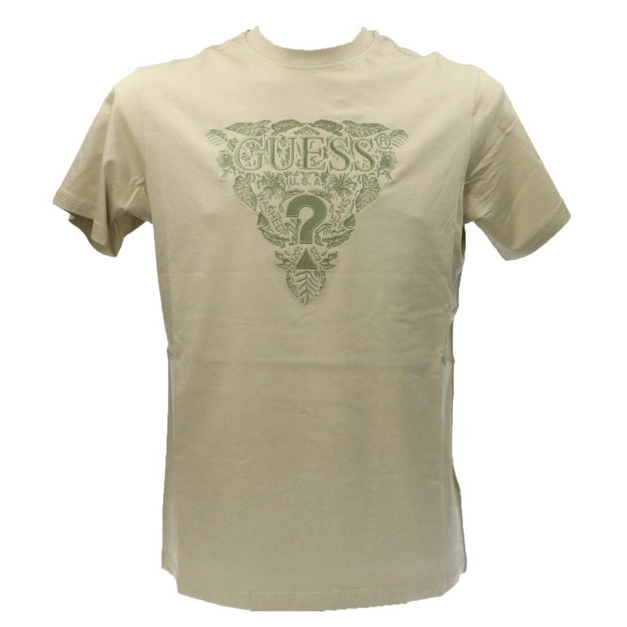 Guess T-shirt SS CN FLOWER EMBRO TEE Verde 1