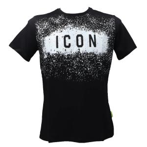 T-SHIRT C/BANDINE Nero