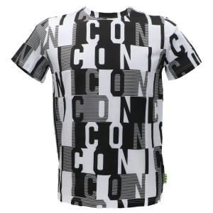 T-SHIRT ALL OVER Bianco Nero