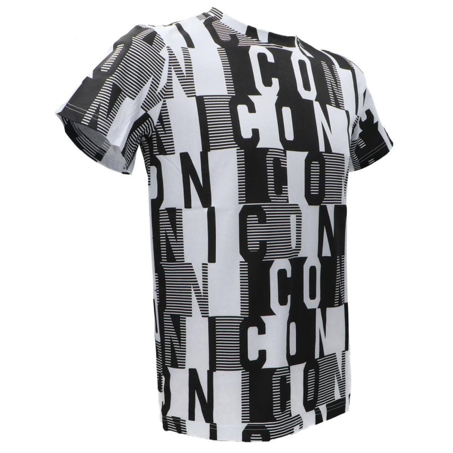 Icon T-shirt  ALL OVER Bianco Nero 2