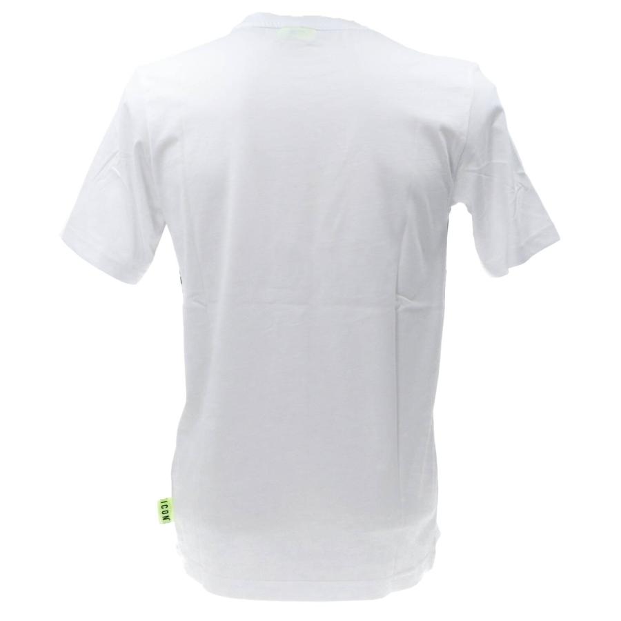 Icon T-shirt  C/FASCIA STAMPATA Bianco Oro 3