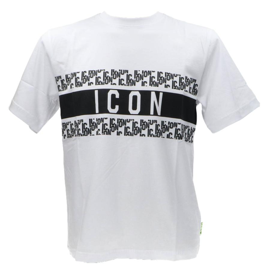 Icon T-shirt  C/FASCIA STAMPATA Bianco 1