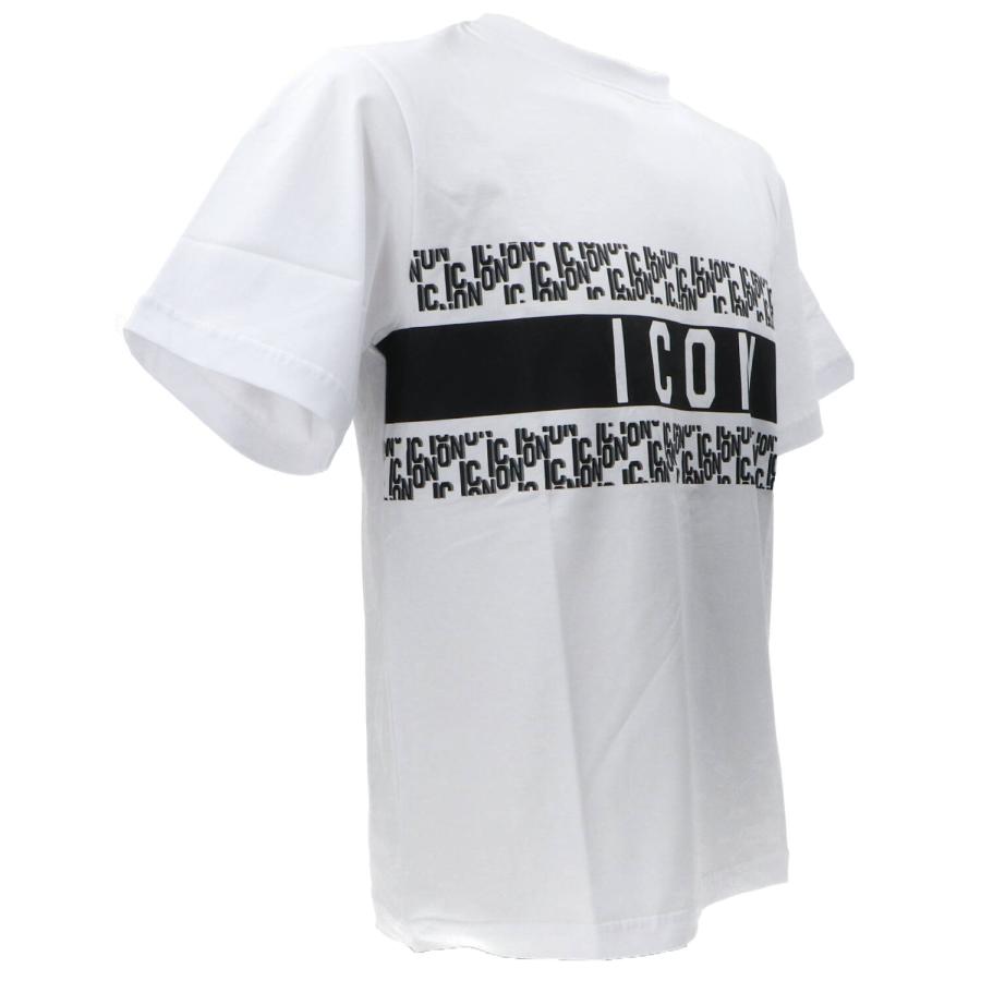 Icon T-shirt  C/FASCIA STAMPATA Bianco 2