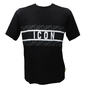 T-SHIRT C/FASCIA STAMPATA Nero