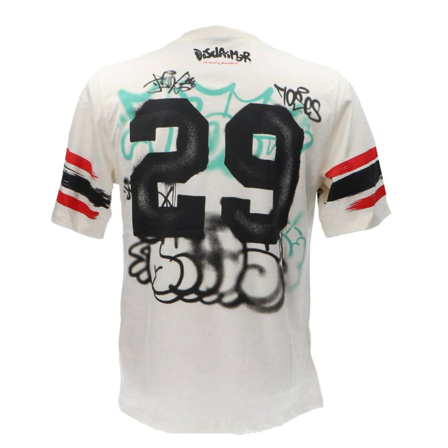 Disclaimer T-shirt MAGLIA IN JERSEY 54889 Bianco Panna 3