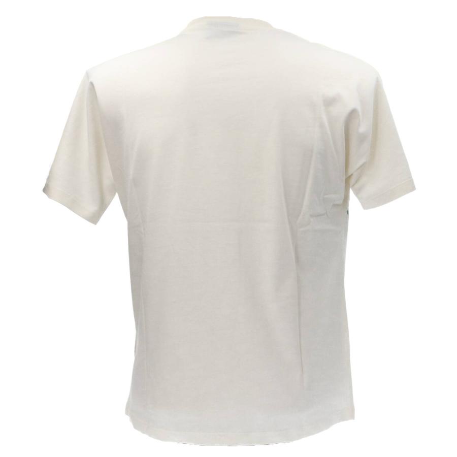 Disclaimer T-shirt  UOMO JERSEY 54897 Bianco Panna 3