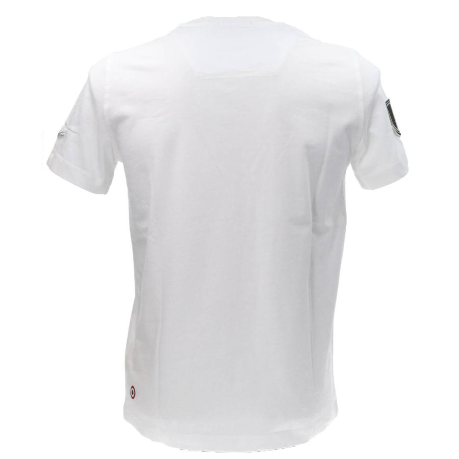 Aeronautica Militare T-shirt  PATCH DENIM TS2411J634 Bianco 3