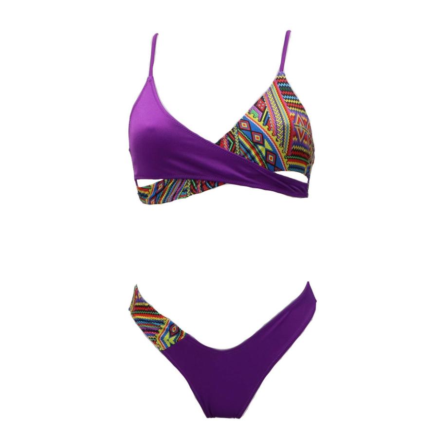 4giveness Costume TOP INCROCIO E SLIP Viola 3