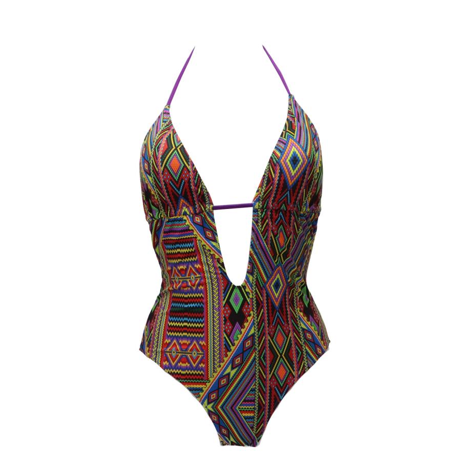4giveness Costume INTERO MONOKINI Viola Multicolore 3