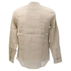 Camicia CAMICIA COREANA LINO CE986SS Beige