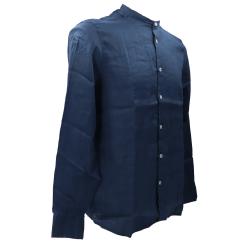 Camicia CAMICIA COREANA LINO CE986SS Blu