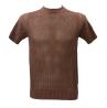 Maglia GIROCOLLO MAGLIA TRAFORATA ME2982SS Marrone